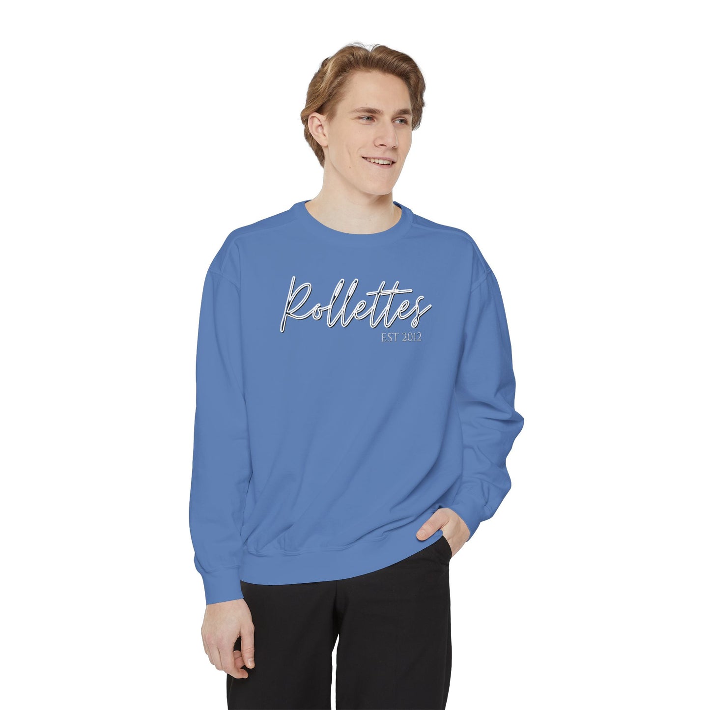 Rollettes Script Logo Comfort Colors Sweatshirt