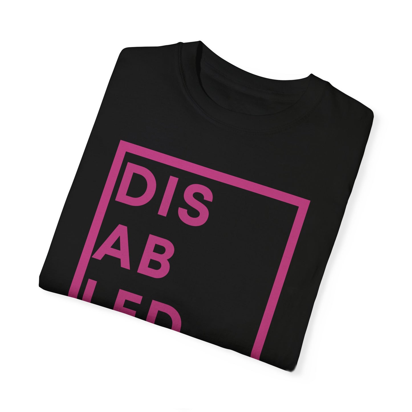 DIABW Fuscia Black Comfort Colors Tee