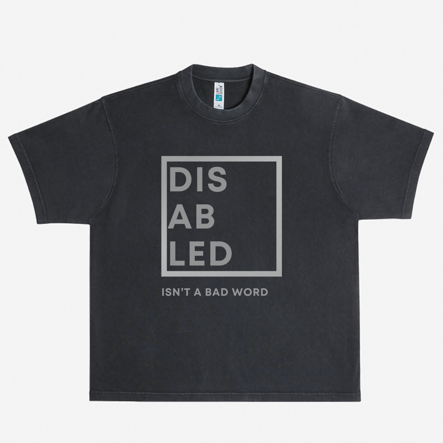 Unisex Short Sleeve Disabled Isn't A Bad Word Urban Tee-gray design